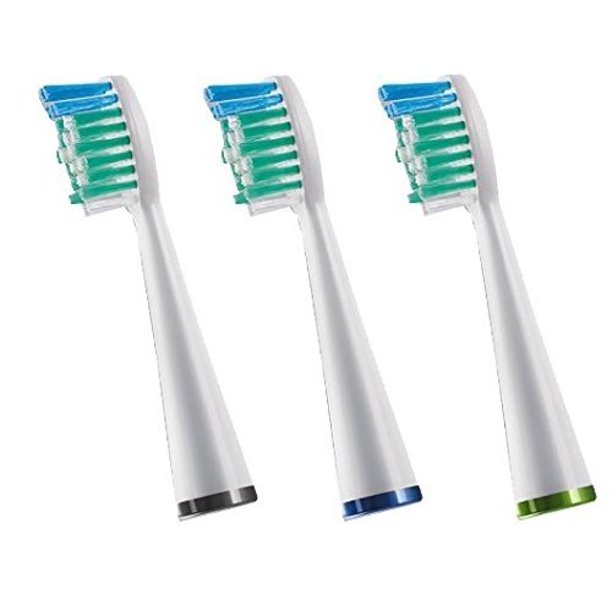 Waterpik SRRB3W Replacement Standard Brush Heads, White 3.0 ea (pack