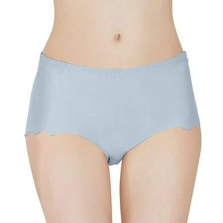 

Womens Underwear Briefs High Waist Ice Silk Soft Breathable Panties