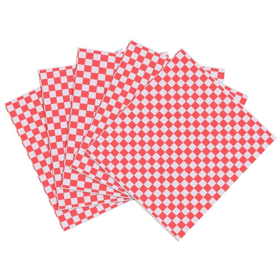 GOOHOCHY  Parchment Paper Food Wrapping Grease-resistant Checkered