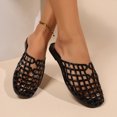 thumbnail image 5 of Jamicy Slides for Women Casual Comfortable Closed Round Toe Slip On Soft Sole Clear Mule Sandals for Summer Indoor Outdoor Vacation Beach Flat Slippers, 5 of 9