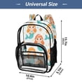 thumbnail image 6 of Iauyy Clear Backpack Heavy Duty PVC Transparent Backpack for College Workplace, White Mermaid Pattern, 6 of 8