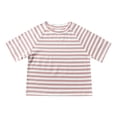 thumbnail image 6 of yillto Kid's Striped Short Sleeve Tshirt Cotton Crew Neck Loose Summer Casual Fashion Shirts for Boys Girls, 6 of 6