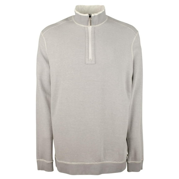 Tommy Bahama Men's Big & Tall Flip Coast Half-Zip Reversible Pullover Sweatshirt ClHthr 3XB