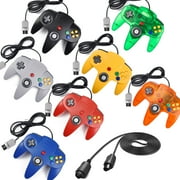 N64 Gaming Classic Controller, iNNEXT Retro N64 Wired Gaming Gamepad Controller Joystick for N64 System Home Video Game Console(Blue)