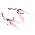 thumbnail image 1 of 2pcs Jigging Assist Hooks Fishhooks with Solid Boat, Big Game, Deep Sea 10, 1 of 8