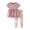 Pink, variant on Nwiuh Toddler Girl Clothes 2-10 Years Girls Summer Outfit 2Pcs Set | Toddler Spring Summer Outfits for Girls, Short Sleeve Ruffle Top Floral Capri Pants Little Girls Set (Pink, 2-3 Years)