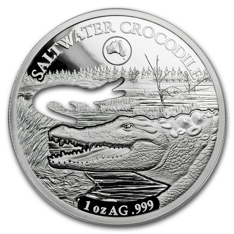 コレクション AUSTRALIA 1oz SALTWATER CROCODILE 2016 Australia 1 oz Silver Saltwater Crocodile (Monty) - Walmart.com