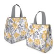 thumbnail image 2 of Pioneer Flower Floral Print Pattern Insulated Lunch Bag for Women & Adults,Large Portable Soft Cooler Lunch Bag,Thermal Food Storage Tote with Pearl Cotton,8.66L,8.75x5.75x9.5 Inch, 2 of 6