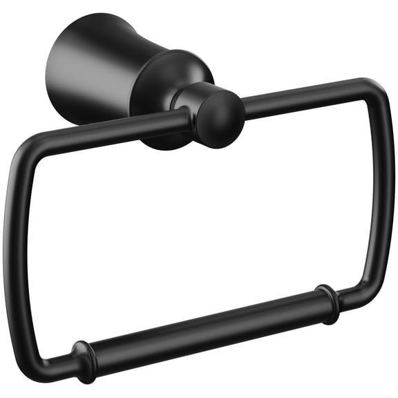 Moen Yb2186 Dartmoor 6-11/16" Wall Mounted Towel Ring - Black