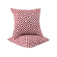 thumbnail image 5 of LiviNest Outdoor Waterproof Pillows: 2-Pack 18x18 Inch Patio Cushions - Fade-Resistant & Soft for Garden Porch Poolside Furniture - Red Geometric Decorative Throw Pillows, 5 of 6
