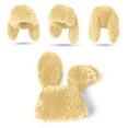 thumbnail image 5 of UTSJKR Bunny Beanie Hat for Women Men Y2k Cute Plush Beanie Fluffy Rabbit Ears Warm Winter Caps Slouchy Skull Cap Outdoor Cap Yellow, 5 of 5