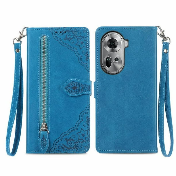 Funda billetera anti-golpes para GANGXUN OPPO Reno 11 5G , ideal para día a día y trabajo