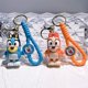 thumbnail image 3 of Cartoon Bluey Family Doll Creative Car Chain Keychain Bag Pendant Couple Exquisite Small Gift Children's Backpack Pendant Gift, 3 of 4