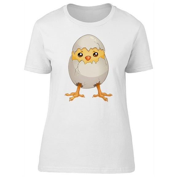 Little Chicken In A Cracked Egg T-Shirt Women -Image by Shutterstock, Female x-Large