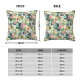 thumbnail image 2 of Pofeuu Tropical Flowers Print Double-sided plush pillowcase Square Throw Pillow Covers Pillows Cover for Living Room Bedroom Sofa Couch Cushion Cover（No pillow core）-26"x26", 2 of 7