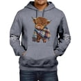 thumbnail image 1 of MHFRRA Sudadera con Capucha Informal de Manga Larga, Suave, Cómoda y Ligera, Estilo Urbano, A La Moda, Deportiva, para Uso Diario Gris, 1 of 3