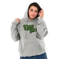 thumbnail image 3 of Vegan Vibes Vegetarian Lifestyle Unisex Plus Fleece Graphic Hoodie Brisco Brands 5X, 3 of 5
