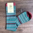 thumbnail image 2 of Multi Stripe Knee High Socks (Bamboo Fiber), 2 of 2