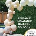thumbnail image 2 of Reusable Inflatable Balloon Garland Arch Kit, inflatable garland arch, PVC Balloons with Elastic Bands, Quick & Easy To Inflate And Set Up, Party Decoration for Birthdays, Weddings (Purple), 2 of 10