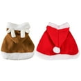thumbnail image 6 of Cat Dog Christmas Outfit Pet Costume Cape,Santa Christmas Cat Clothes Cloak with Xmas Hat,Soft and Cute Elk Style Apparel for Cats and Puppy,Funny Christmas Pet Dress Up, 6 of 6