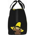 thumbnail image 4 of Curious George Anime Lunch Box Lunch Bag for Men Women Insulated Lunch Bags for Work Picnic Travel, 4 of 7