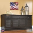 thumbnail image 6 of Wooden American Flag Patriotic Veteran Wall Sign Gift Home Of The Free, 6 of 11