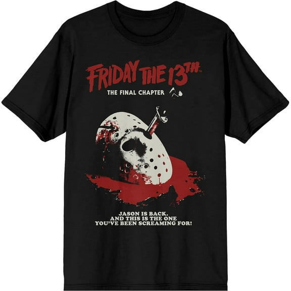 Bioworld Friday The 13th Final Chapter Poster Men's Black T-shirt