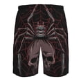 thumbnail image 6 of Disketp Men'S Swim Trunks Hawaiian Breathable Surf Beach Swimsuits Mesh Lining Beach Shorts With Pockets-Spider With Skull, 6 of 9