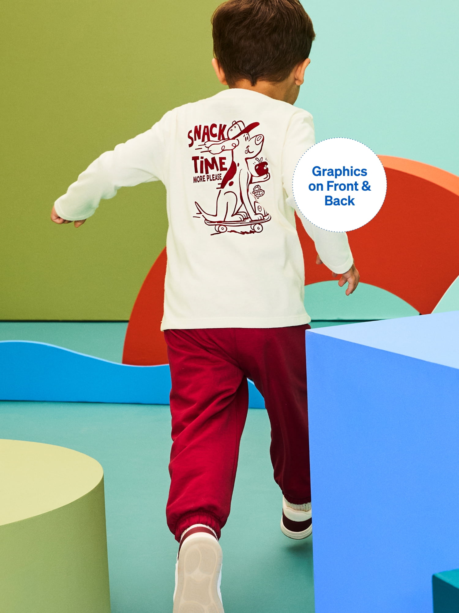 Garanimals Baby & Toddler Boys Long Sleeve Shirts, Single & 3-Pack, Sizes 0-6T