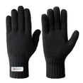 thumbnail image 5 of EvridWear 3M Thinsulate Thermal Insulated Lined Gloves, Warm Double Layer Knitted Winter Gloves for Men Women (Black), 5 of 7