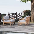 thumbnail image 2 of Modern Contemporary Urban Design Outdoor Patio Balcony Garden Furniture Lounge Sofa and Chair Set, Wood, Grey Gray Natural, 2 of 8