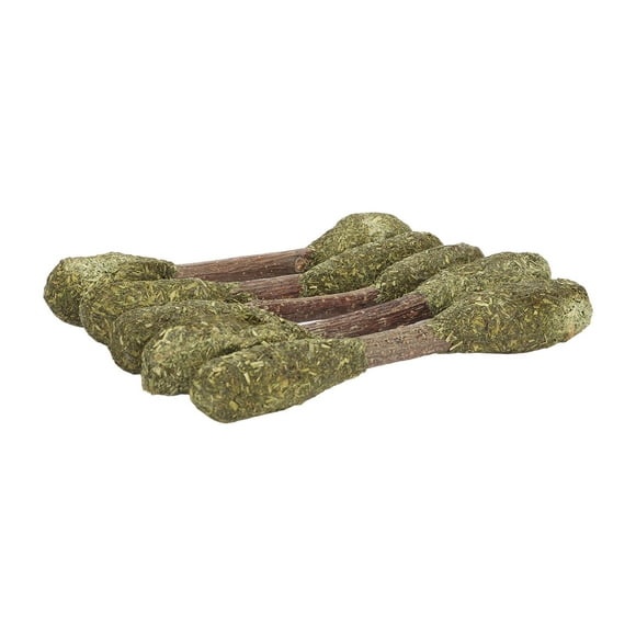 Rabbit Chew Sticks, Hamster Chew Toy Interactive Alfalfa Grass for Squirrels for Chinchillas