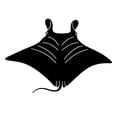 thumbnail image 2 of Stingray Fish Silhouette Wall Decal by Wallmonkeys Peel and Stick Graphic (12 in W x 8 in H) WM188378, 2 of 4