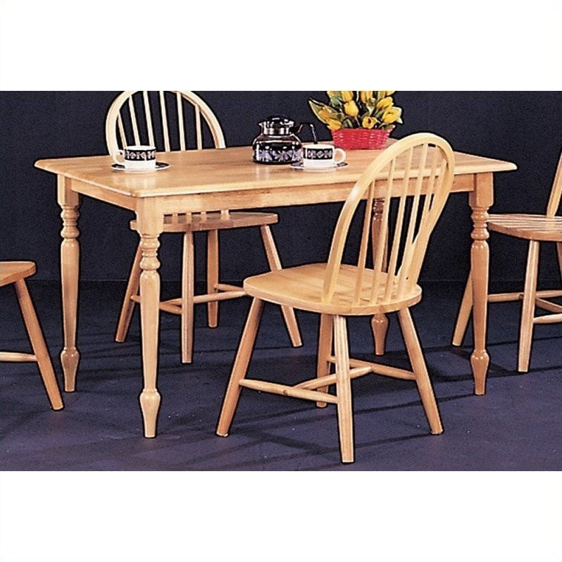 Coaster Company Damen Rectangular, Natural Wood Finish Dining Table