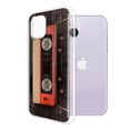 thumbnail image 2 of WIRESTER Transparent Soft Gel TPU Clear Case Slim Protective Cover for Apple iPhone 14 Plus 6.7" 2022, Red Vintage Cassette Tape, 2 of 3