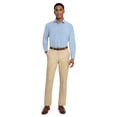 thumbnail image 3 of Chaps Men's Long Sleeve Stretch Dress Shirt, Navy, Sizes 14x32-17x34, 3 of 7