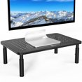 thumbnail image 1 of Soporte para monitor WALI STT003, elevador ajustable para computadora portátil, negro, 1 of 8