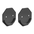 thumbnail image 1 of Soporte para barra de cortina de ducha sin taladro, ganchos de fijación, accesorios de baño, colgador de barra Hexágono Negro, 1 of 7