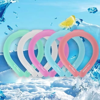 CoolTimeUSA Neck Cooler, Pink Reusable Cooling Wrap, PCM Gel for