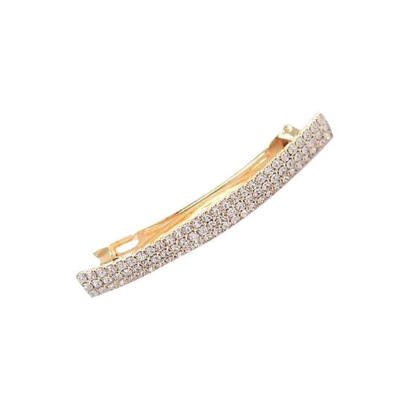 Rhinestone French Barrette Pinza De Pelo Grande Pin Barrette Oro Hugo Barrette de clip para el cabello para las mujeres