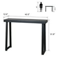 thumbnail image 2 of Zimtown Black Console Table, 43" Wood Sofa Table Entryway TV Table, Multifunctional Use for Living Room, Hallway, Bedroom, Home, Office, 2 of 7