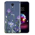 thumbnail image 1 of FINCIBO Soft TPU Clear Case Slim Protective Cover for LG K10/ K10+ Plus K30 2018, Irises Flowers, 1 of 4