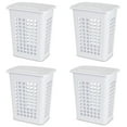 thumbnail image 1 of Sterilite Rectangular LiftTop Plastic Clothes Laundry Hamper Bin w/ Lid (4 Pack), 1 of 3