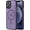 Deep Purple, variant on Phone Case for IPhone 15 Pro Max Leather Case Fits MagSafe Anti-Stain Non-Yellowing Shockproof Impact Case Fits IPhone 15 Pro Max S 6.7"