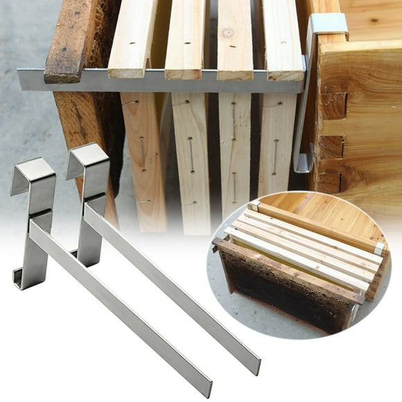 LSLJS Beehive Frame Rack Stainless Steel Bee Beehive Frame Beekeeping Stand Support Tools Bee Hive Frame Grip Bracket Handle for Beekeeper