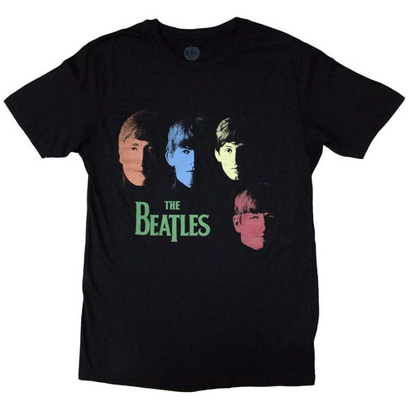 The Beatles Unisex T-Shirt: Colour Faces (Small)