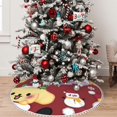 thumbnail image 6 of Sigee Sanrio Cb for Christmas Decoration Tree Skirt Christmas Tee Skirt with Pom Pom Trim,Christmas Home Decor Holiday Tree Skirt Fits Christmas Tree,30", 6 of 8