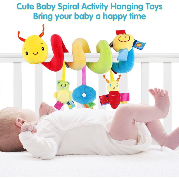 Spiral Plush Toy Set Cute Hanging Baby Rattle Animals Ideal