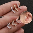 thumbnail image 3 of HOOUN 1* Stainless Steel Jewelry Dangle Nose Studs Nose Rings Nose Nails Body Piercing-21, 3 of 9