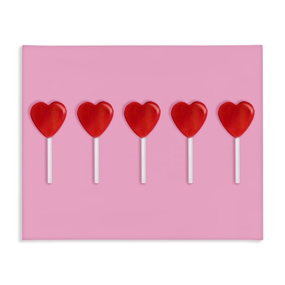 Stupell Industries Valentine's Heart Pops Canvas Wall Art, design by LISH Creative
